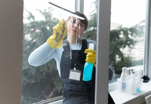 Nettoyage de vitres intérieures et extérieures à la Bénisson-Dieu